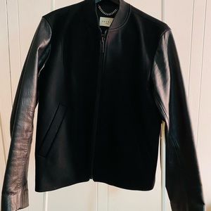 Sandro Paris Teddy Varsity Jacket